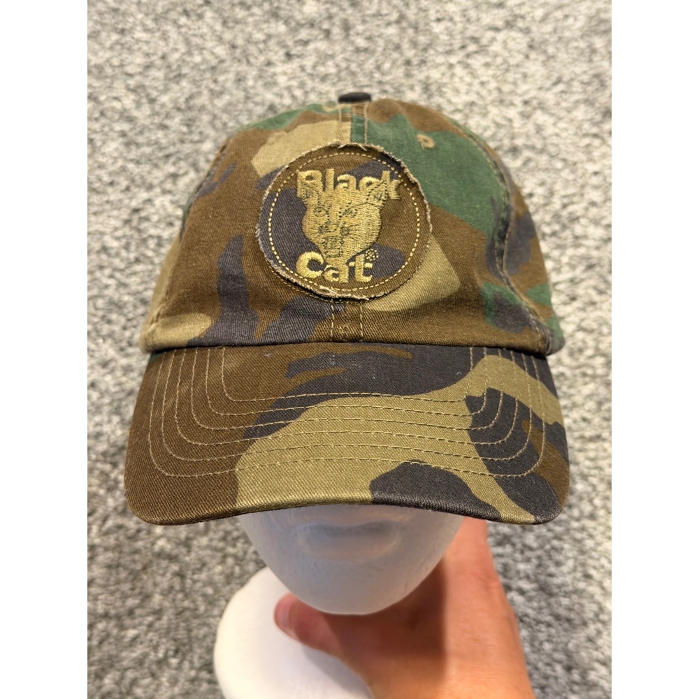 Fireworks Outlet Hat Mens OS Camo Black Cat Fireworks Super Stores Baseball Cap